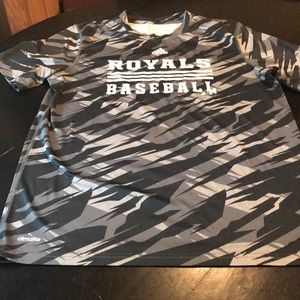 MLB Men’s Med Adidas Gray Camo KC Royals Baseball ⚾️